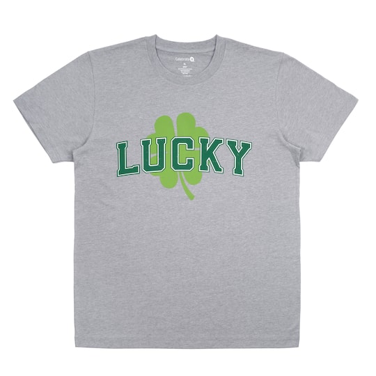 St. Patrick&#x27;s Day Collegiate Lucky Adult T-Shirt by Celebrate It&#x2122;